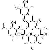 N-去甲基克拉霉素分子结构 (CAS 101666-68-6)