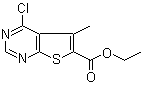 4-Chloro-5-methylthieno[2,3-d]pyrimidine-6-carboxylic acid ethyl ester molecular structure (CAS 101667-98-5)