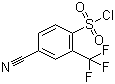 结构式 CAS# 1016701-95-3, 4-氰基-2-(三氟甲基)苯磺酰氯