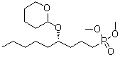 (4S)-[4-[(四氢-2H-吡喃-2-基)氧基]壬基]膦酸二甲酯分子结构 (CAS 101691-98-9)