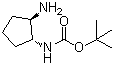 结构式 CAS# 1016971-66-6, N-[(1R,2R)-2-氨基环戊基]氨基甲酸叔丁酯