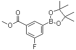 3-Fluoro-5-methoxycarbonylphenylboronic acid pinacol ester molecular structure (CAS 1016979-31-9)