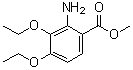 2-Amino-3,4-diethoxybenzoic acid methyl ester molecular structure (CAS 1017083-69-0)