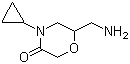 6-(Aminomethyl)-4-cyclopropyl-3-morpholinone molecular structure (CAS 1017215-55-2)