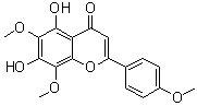 5,7-二羟基-6,8,4'-三甲氧基黄酮分子结构 (CAS 10176-66-6)