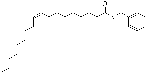 (9Z)-N-(Phenylmethyl)-9-octadecenamide molecular structure (CAS 101762-87-2)