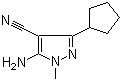 5-Amino-3-cyclopentyl-1-methyl-1H-pyrazole-4-carbonitrile molecular structure (CAS 1017689-87-0)