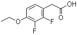 4-乙氧基-2,3-二氟苯乙酸分子结构 (CAS 1017779-62-2)