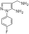5-Amino-1-(4-fluorophenyl)-1H-pyrazole-4-methanamine molecular structure (CAS 1017785-26-0)