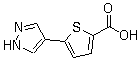 5-(1H-吡唑-4-基)-2-噻吩羧酸分子结构 (CAS 1017794-49-8)