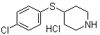 4-[(4-Chlorophenyl)thio]piperidine hydrochloride molecular structure (CAS 101798-64-5)