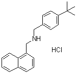 N-[[4-(1,1-Dimethylethyl)phenyl]methyl]-1-naphthalenemethanamine hydrochloride molecular structure (CAS 101828-08-4)