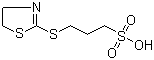 3-[(4,5-二氢-2-噻唑基)硫基]-1-丙磺酸分子结构 (CAS 10184-04-0)