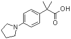 结构式 CAS# 1018660-79-1, alpha,alpha-二甲基-4-(1-吡咯烷基)苯乙酸