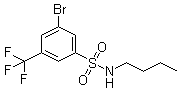 3-Bromo-N-butyl-5-(trifluoromethyl)benzenesulfonamide molecular structure (CAS 1020252-83-8)