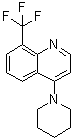 structure of CAS# 1020252-84-9, 4-(1-Piperidinyl)-8-(trifluoromethyl)quinoline