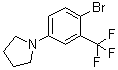 structure of CAS# 1020252-86-1, 1-[4-Bromo-3-(trifluoromethyl)phenyl]pyrrolidine