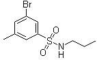 3-Bromo-5-methyl-N-propylbenzenesulfonamide molecular structure (CAS 1020252-89-4)