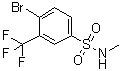 4-Bromo-N-methyl-3-(trifluoromethyl)benzenesulfonamide molecular structure (CAS 1020253-01-3)
