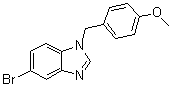 5-Bromo-1-[(4-methoxyphenyl)methyl]-1H-benzimidazole molecular structure (CAS 1020253-11-5)