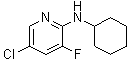5-Chloro-N-cyclohexyl-3-fluoro-2-pyridinamine molecular structure (CAS 1020253-24-0)