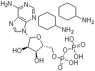 structure of CAS# 102029-87-8, Adenosine 5'-(trihydrogen diphosphate) cyclohexanamine salt