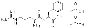 结构式 CAS# 102029-92-5, L-精氨酰-L-苯丙氨酸二乙酸盐
