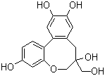 structure of CAS# 102036-29-3, Protosappanin B;(-)-Protosappanin B; (7S,12aS)-7,8-Dihydro-7-(hydroxymethyl)-6H-dibenz[b,d]oxocin-3,7,10,11-tetrol