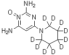 6-(1-Piperidinyl-2,2,3,3,4,4,5,5,6,6-d<sub>10</sub>)-2,4-pyrimidinediamine 3-oxide molecular structure (CAS 1020718-66-4)