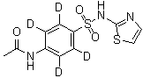 N-[4-[(2-Thiazolylamino)sulfonyl]phenyl-2,3,5,6-d<sub>4</sub>]acetamide molecular structure (CAS 1020718-91-5)