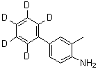 3-Methyl-[1,1'-biphenyl-2',3',4',5',6'-d<sub>5</sub>]-4-amine molecular structure (CAS 1020718-97-1)