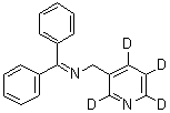 N-(Diphenylmethylene)-3-pyridine-2,4,5,6-d<sub>4</sub>-methanamine molecular structure (CAS 1020719-40-7)