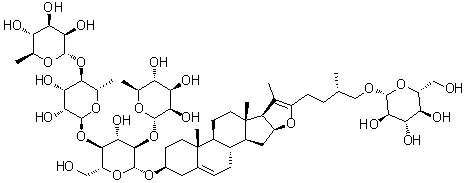 伪原皂苷 Pb分子结构 (CAS 102100-46-9)