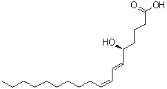 (5S,6E,8Z)-5-Hydroxy-6,8-octadecadienoic acid molecular structure (CAS 1021188-23-7)