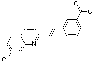 3-[(1E)-2-(7-Chloro-2-quinolinyl)ethenyl]benzoyl chloride molecular structure (CAS 1021946-05-3)