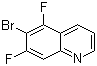 结构式 CAS# 1022091-49-1, 6-溴-5,7-二氟喹啉