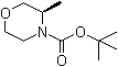 (3R)-3-甲基吗啉-4-羧酸叔丁酯分子结构 (CAS 1022093-98-6)