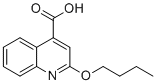 结构式 CAS# 10222-61-4, 2-丁氧基喹啉-4-羧酸