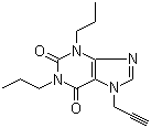 3,7-Dihydro-1,3-dipropyl-7-(2-propyn-1-yl)-1H-purine-2,6-dione molecular structure (CAS 102284-70-8)