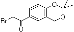 6-溴乙酰基-2,2-二甲基-4H-苯并[1,3]二恶英分子结构 (CAS 102293-80-1)