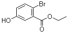 2-溴-5-羟基苯甲酸乙酯分子结构 (CAS 102297-71-2)