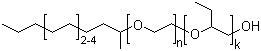 C11-C15-Secondaryalcohols ethoxylated butoxylated molecular structure (CAS 1022990-65-3)