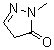 2-甲基-2,4-二氢吡唑-3-酮分子结构 (CAS 10234-66-9)