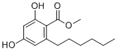 Methyl 2,4-dihydroxy-6-hexylbenzoate molecular structure (CAS 102342-63-2)