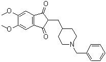 5,6-Dimethoxy-2-[[1-(phenylmethyl)-4-piperidinyl]methyl]-1H-indene-1,3(2H)-dione molecular structure (CAS 1023500-88-0)