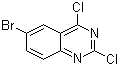 6-溴-2,4-二氯喹唑啉分子结构 (CAS 102393-82-8)