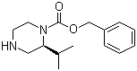 (2S)-2-(1-Methylethyl)-1-piperazinecarboxylic acid phenylmethyl ester molecular structure (CAS 1023964-84-2)