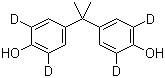 双酚-alpha-2,2',6,6'-D4分子结构 (CAS 102438-62-0)