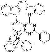 11-[4-(9H-咔唑-9-基)苯基]-12-(4,6-二苯基-1,3,5-三嗪-2-基)-11,12-二氢-吲哚并[2,3-a]咔唑分子结构 (CAS 1024598-02-4)