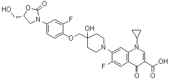 Cadazolid分子结构 (CAS 1025097-10-2)